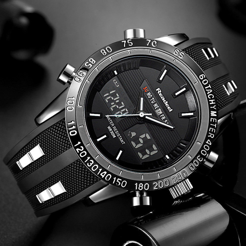 Luxury Brand Watches Men Sports Watches Waterproof LED Digital Quartz Men Military Wrist Watch Clock Male Relogio Masculino 2018