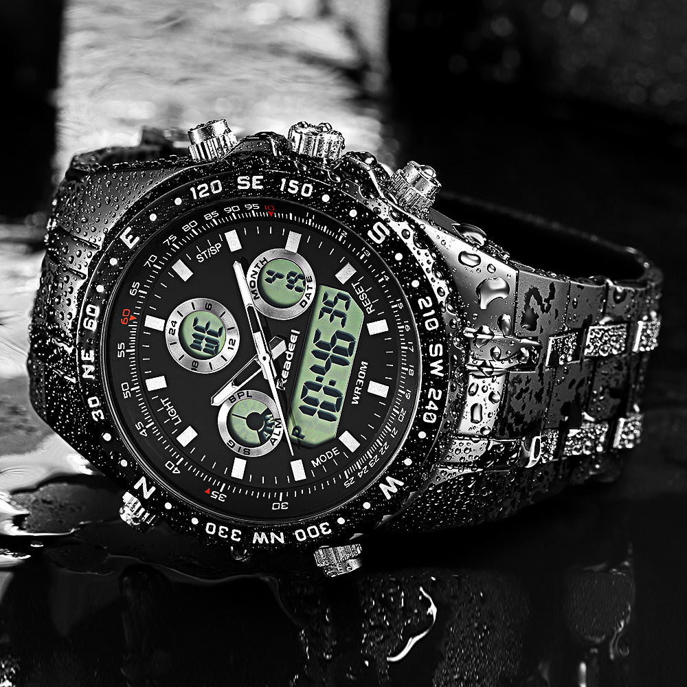 Readeel Mens Watches Top Brand Luxury Waterproof Led Digital Quartz Watch Man Sport Wrist Watch Men Waterproof Led Clock Male