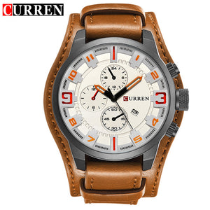 Curren 2018 Men Watch Top Brand Luxury Leather Strap Waterproof Sport Men Quartz Watches Military Male Clock Relogio Masculino