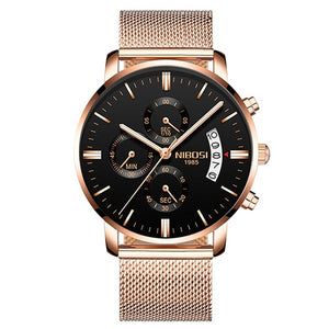 NIBOSI Mens Watches Top Brand Luxury Militray Sport Quartz Watch Men Waterproof Male Sport Clock Wristwatches Relogio Masculino