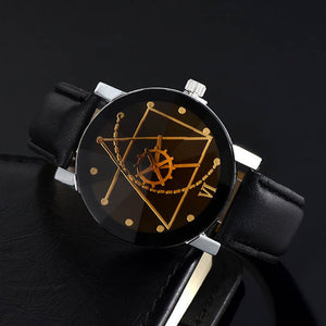 CTPOR Watch Man Watches Special Desgin Gear Sports hot Fashion Men's Leather Needle Length quartz Wristwatch Male Clock Relogio