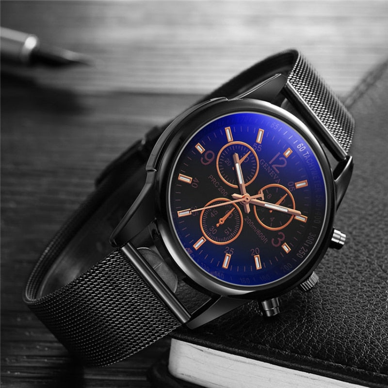 Luxury Brand Men's Watch Ultra Thin Stainless Steel Clock Male Blue Glass Sport Watch Men Watch relogio masculino zegarek meski