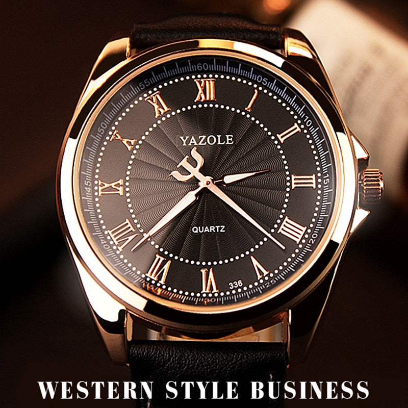 2019 mens watches top brand luxury Yazole Watch Man Roman Scale Male Quartz Watch Business Men's watch Men Clock Relojes Hombre